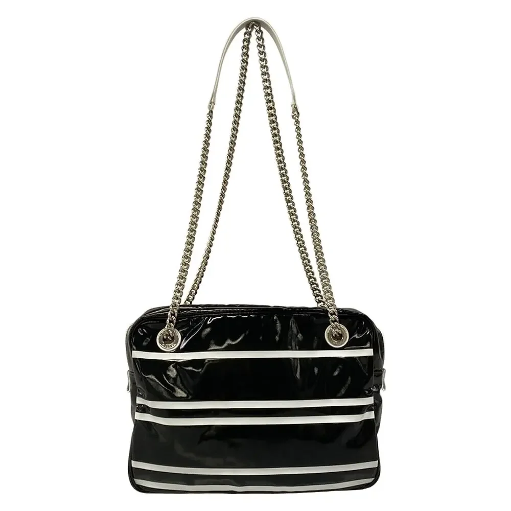 Chanel Shoulder Bag Black White